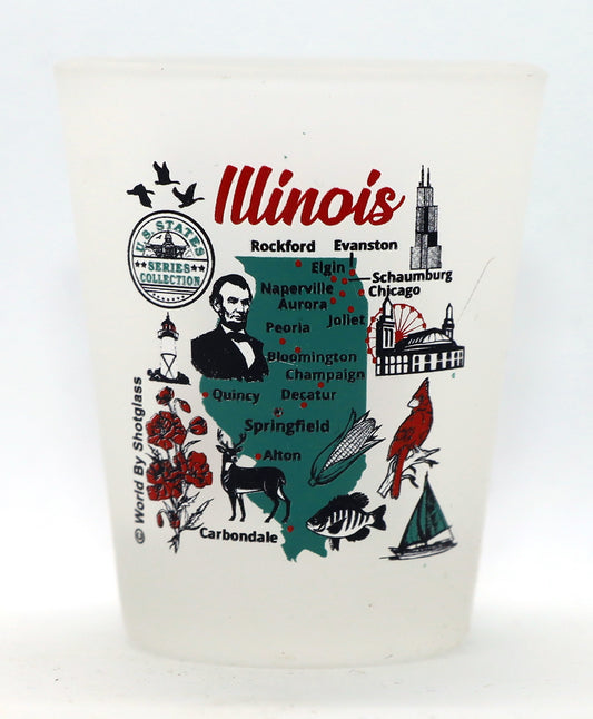 Illinois US States Series Collection Shot Glass