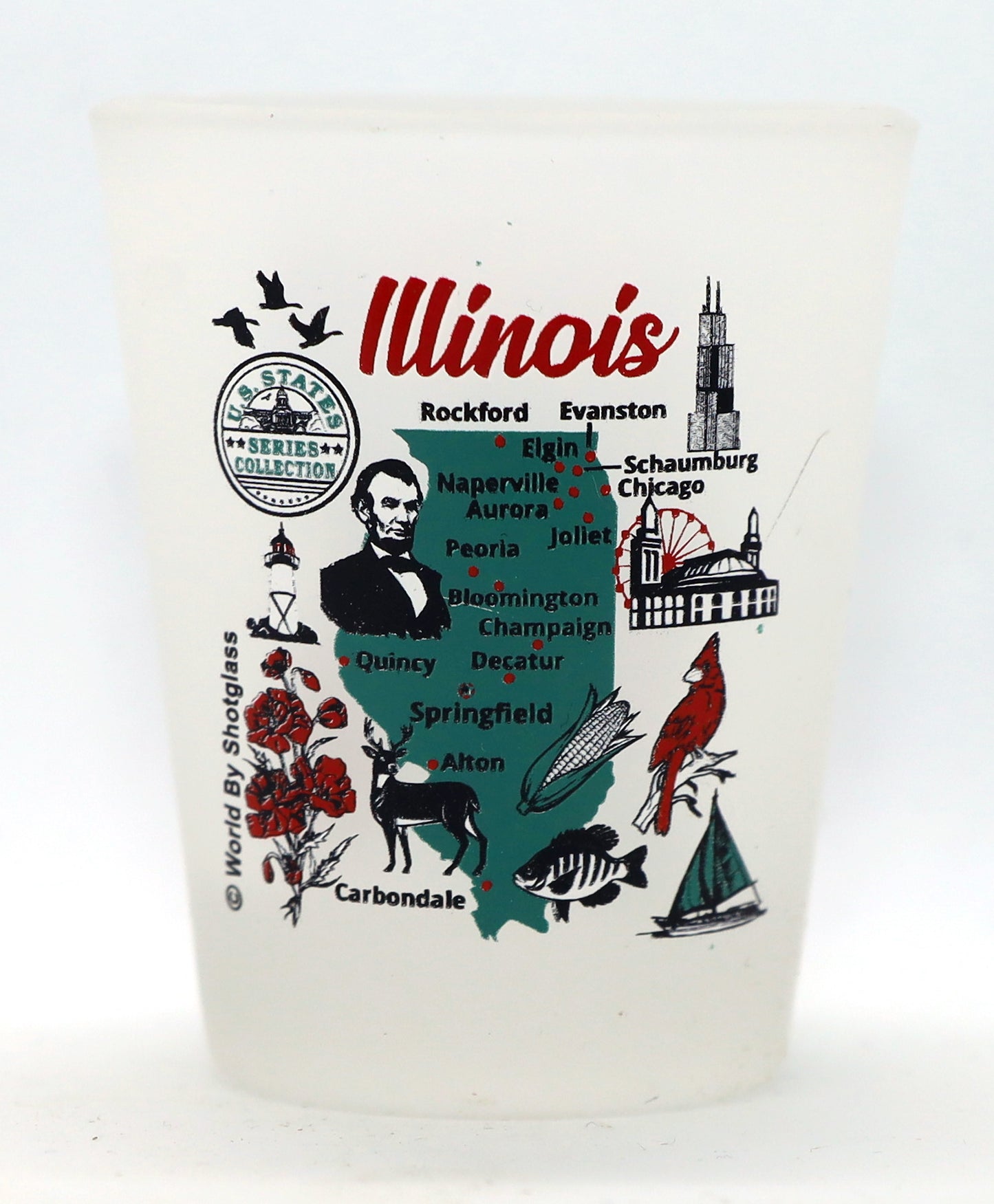 United States USA Midwestern Great Plains States Souvenir Boxed Shot Glass Set (Set of 6)