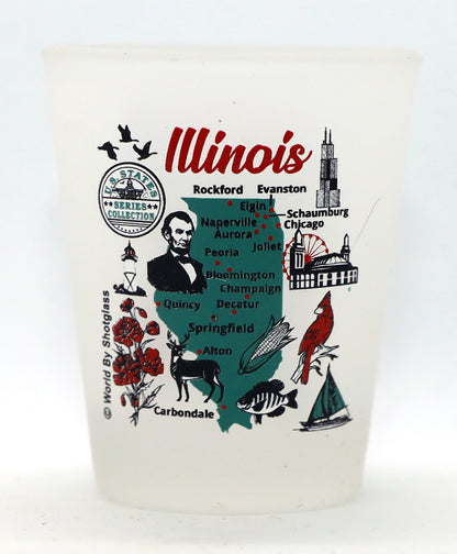 United States USA Midwestern Great Plains States Souvenir Boxed Shot Glass Set (Set of 6)