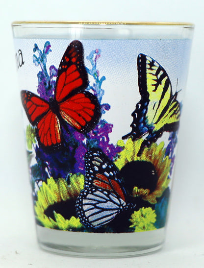 Indiana Floral Bird Shot Glass