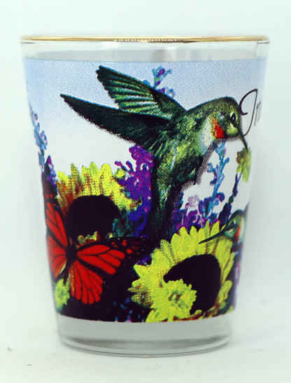 Indiana Floral Bird Shot Glass