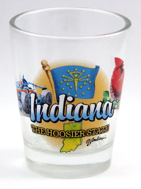 Indiana Hoosier State Elements Shot Glass