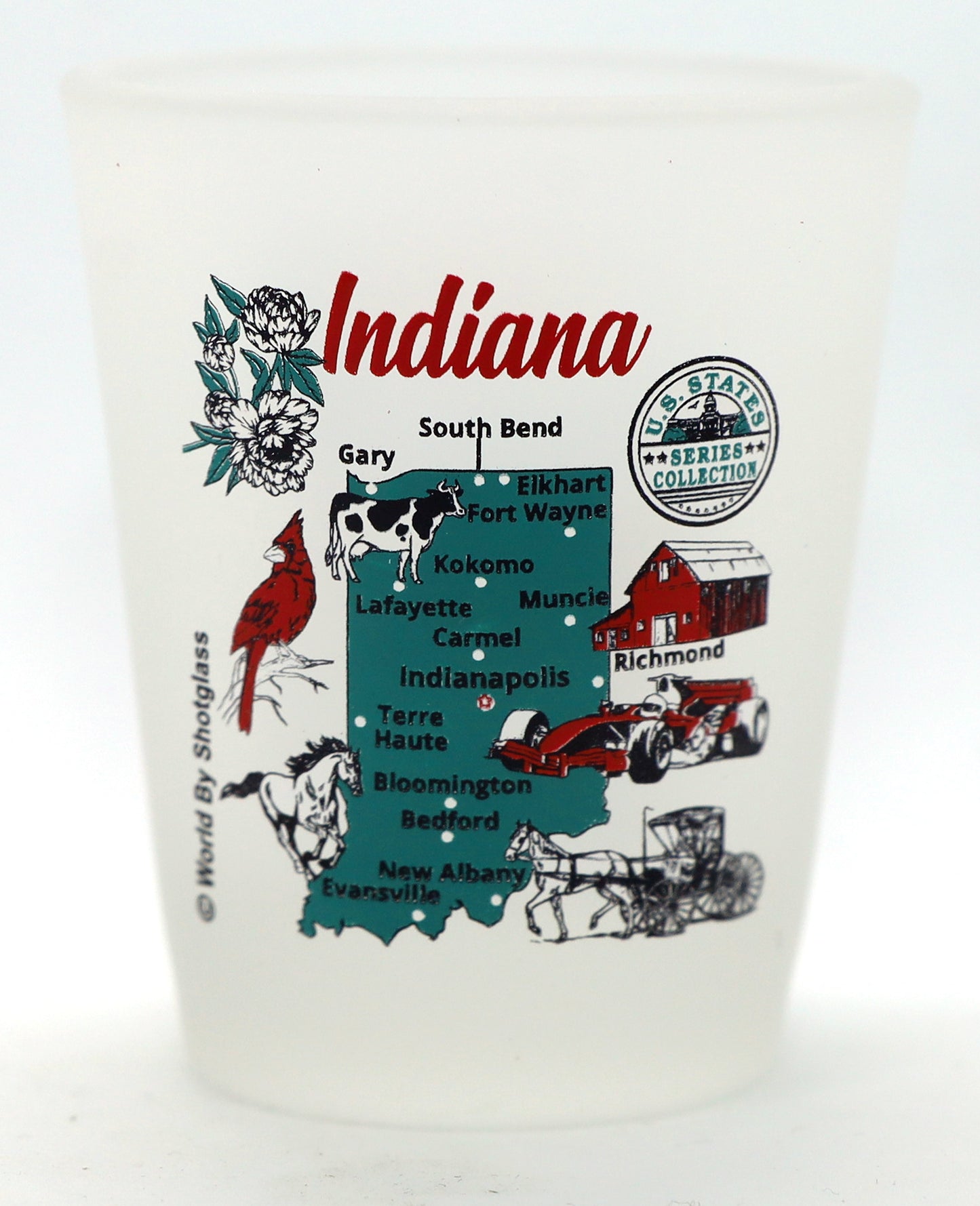 United States USA Midwestern Great Lakes States Souvenir Boxed Shot Glass Set (Set of 6)