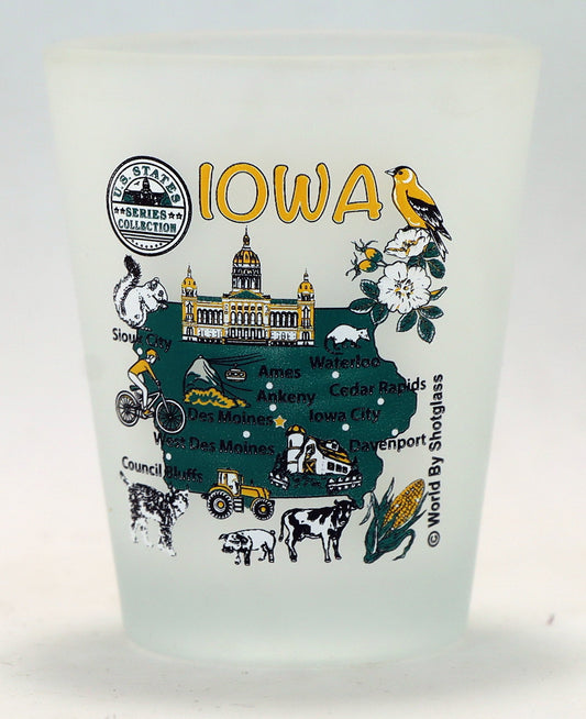 Iowa US States Series Collection Shot Glass