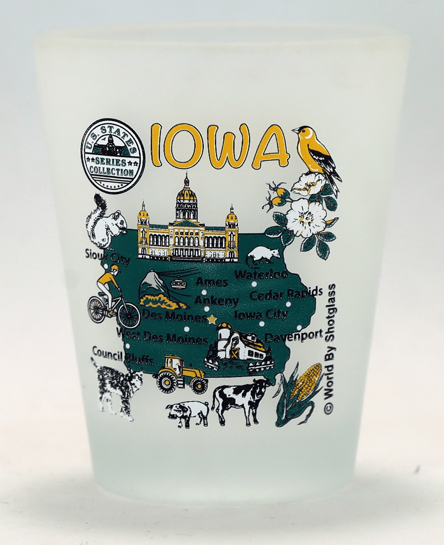 Iowa United States USA Souvenir Boxed Shot Glass Set (Set of 6)