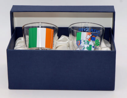 Ireland Souvenir Boxed Shot Glass Set (Set of 2)