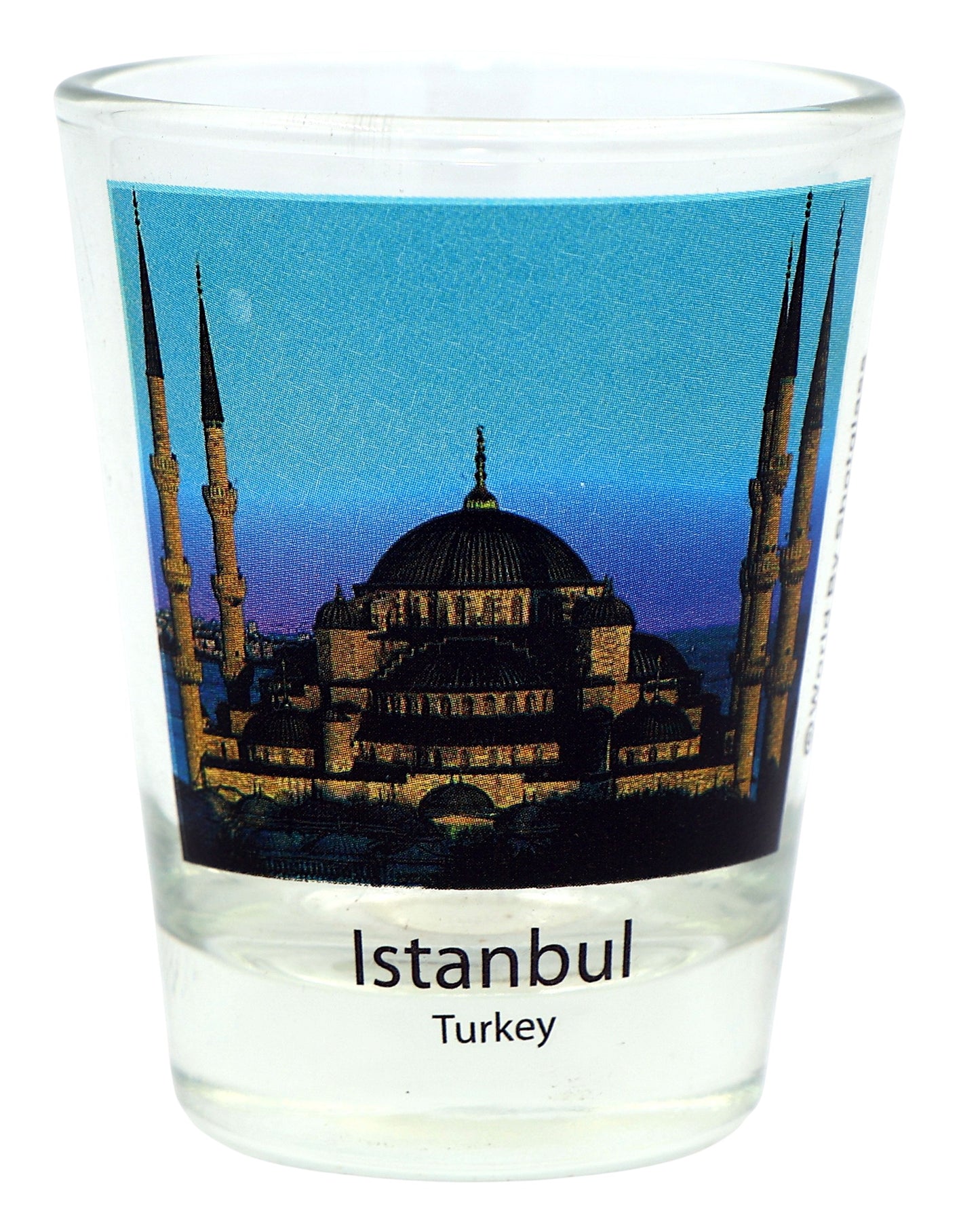 Istanbul Turkey Hagia Sofia Color Photo Shot Glass