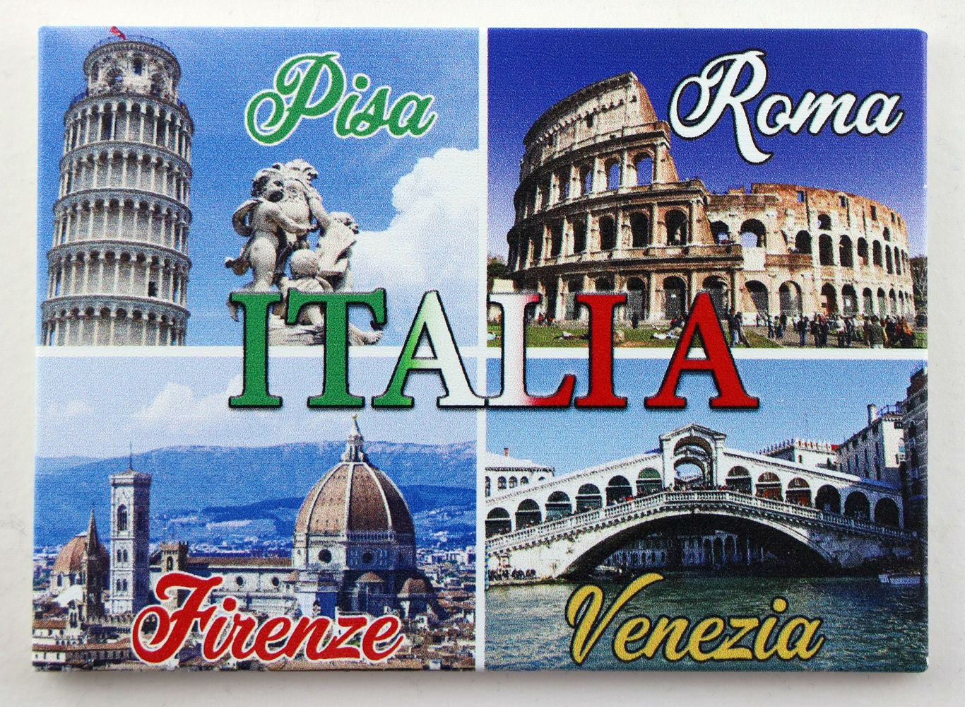 Italy Cities Collage Fridge Collector's Souvenir Magnet 2.5" x 3.5"