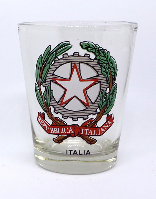 Italy Coat Of Arms Shot Glass