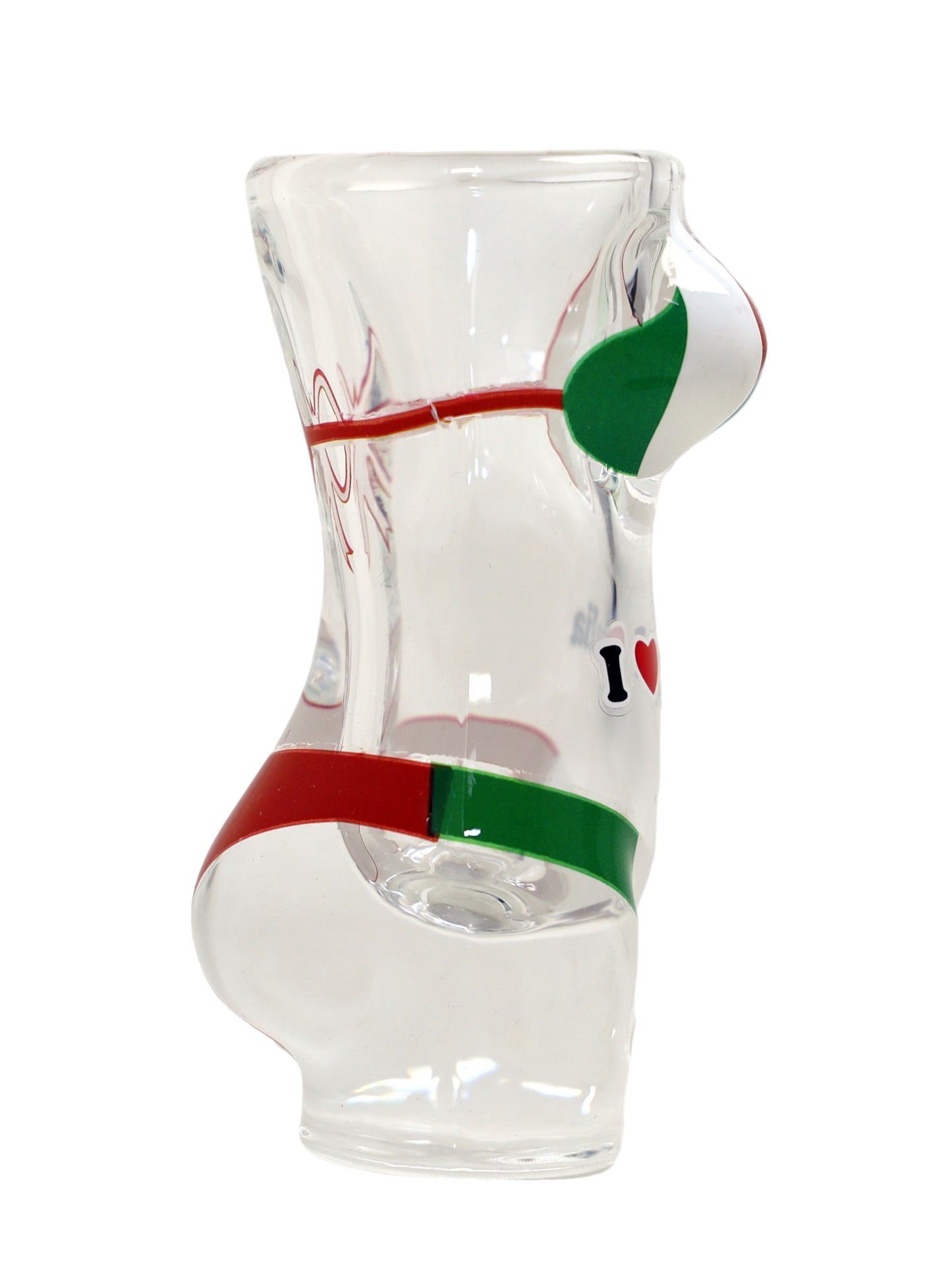 Italy Flag Full Body Bikini 3D Shot Glass