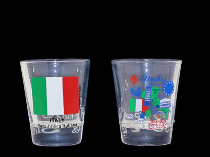 Italy Souvenir Boxed Shot Glass Set (Set of 2)