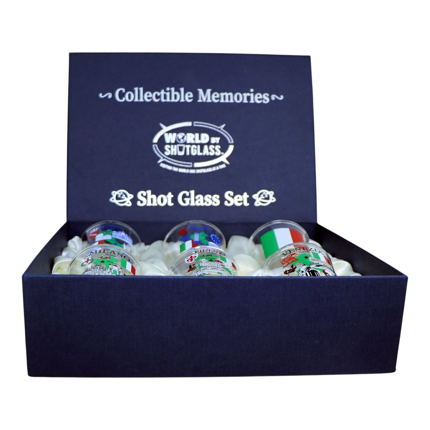 Italy The Renaissance Circuit Souvenir Boxed Shot Glass Set (Set of 6)