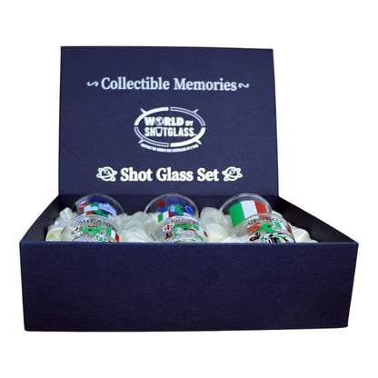 Italy The Renaissance Circuit Souvenir Boxed Shot Glass Set (Set of 6)
