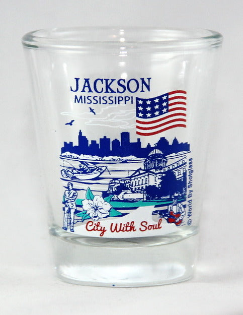 Jackson Mississippi Great American Cities Collection Shot Glass