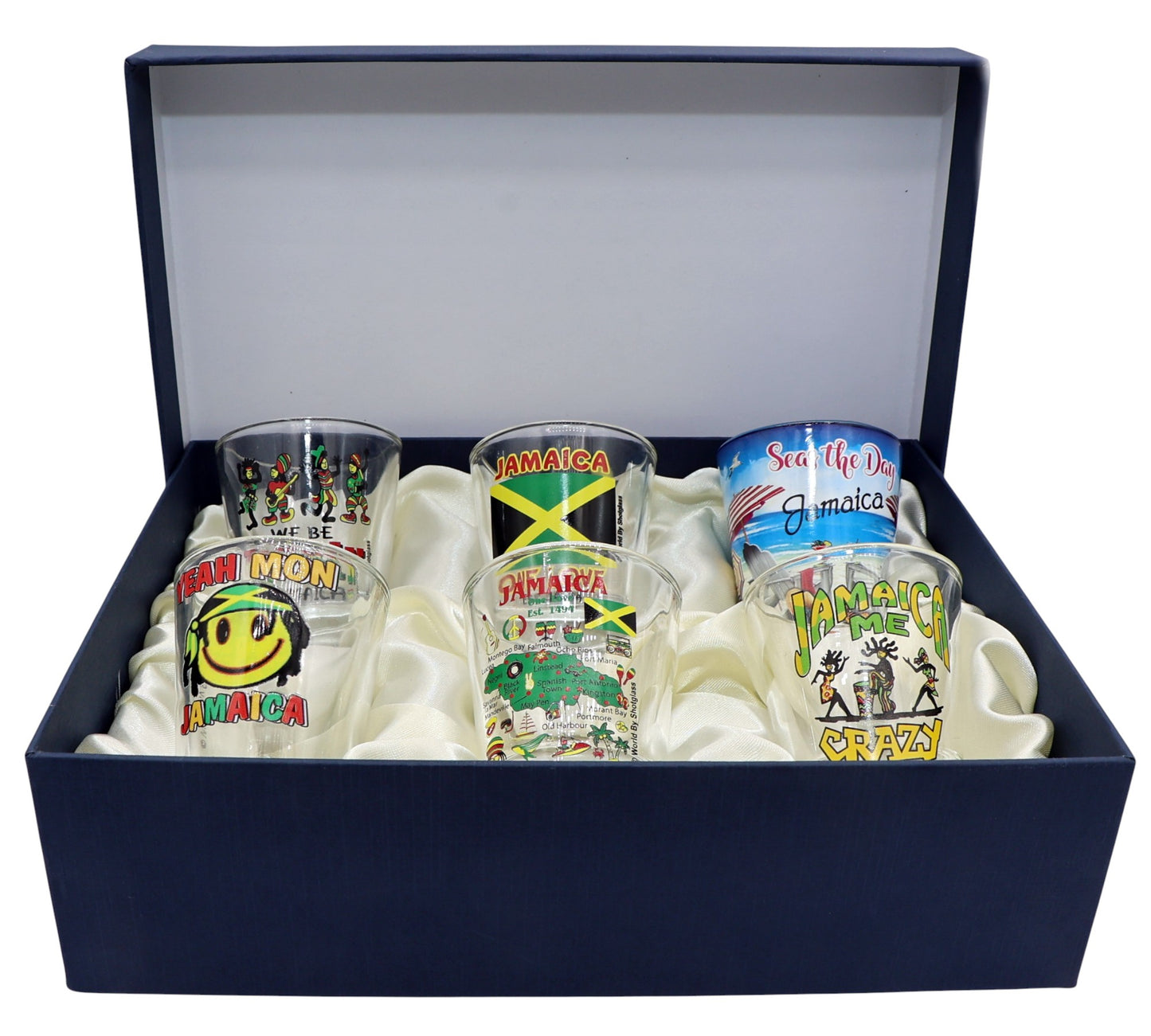 Jamaica Souvenir Boxed Shot Glass Set (Set of 6)