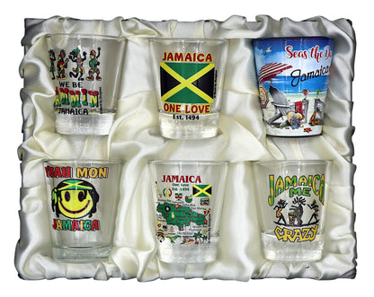 Jamaica Souvenir Boxed Shot Glass Set (Set of 6)
