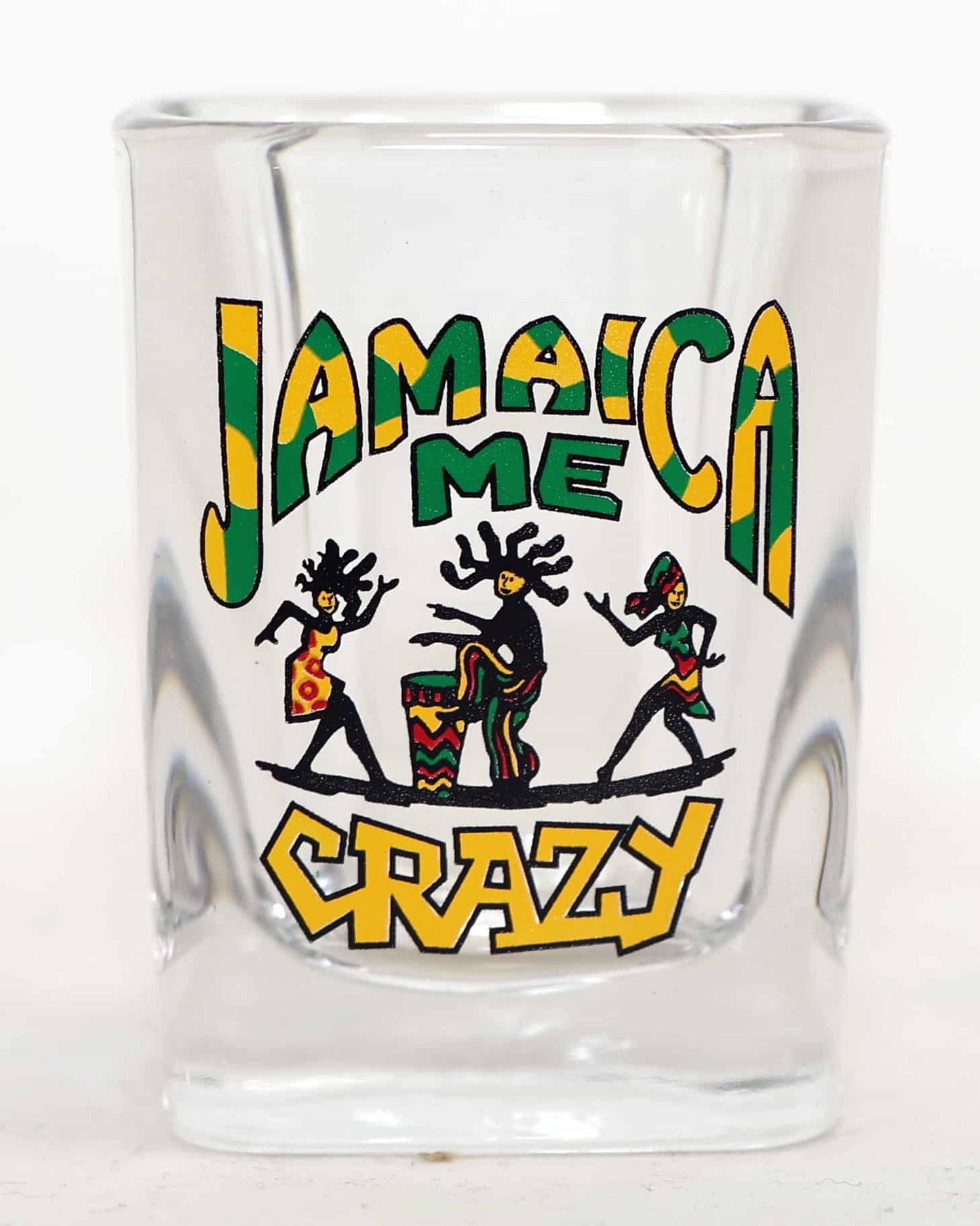 Jamaica Me Crazy Square Shot Glass