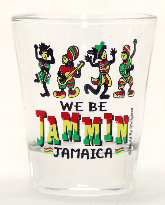 Jamaica We Be Jammin Caribbean Shot Glass