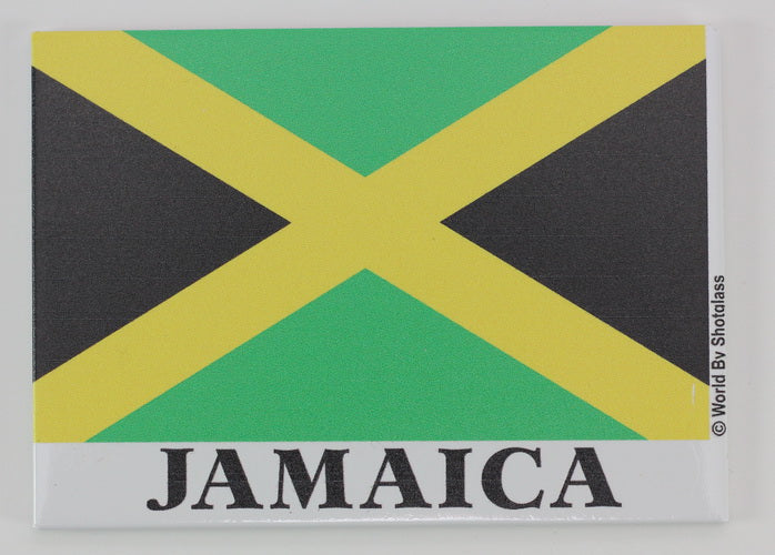 Jamaica Flag Caribbean Fridge Collector's Souvenir Magnet 2.5" X 3.5"