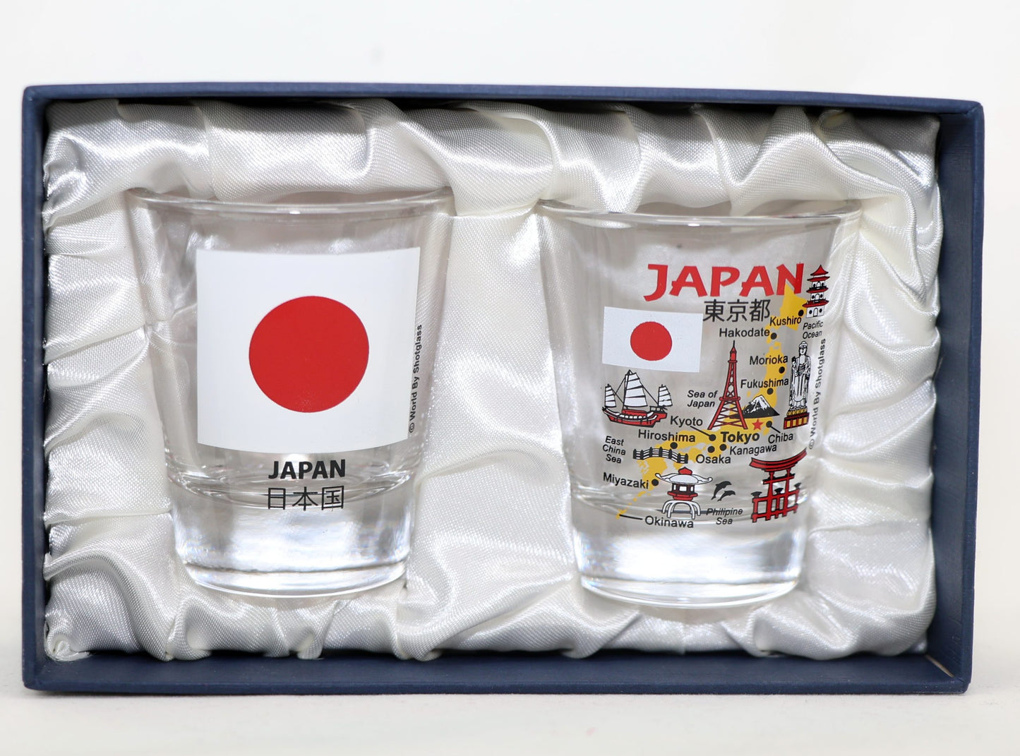 Japan Souvenir Boxed Shot Glass Set (Set of 2)