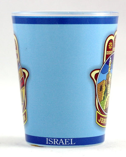Jerusalem Israel Hamsa Shot Glass