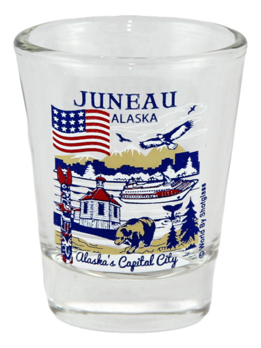 Juneau Alaska Great American Cities Collection Shot Glass