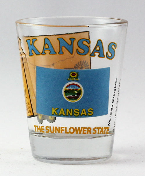 Kansas The Sunflower State All-American Collection Shot Glass