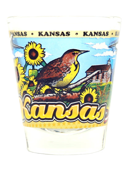 Kansas State Wraparound Shot Glass