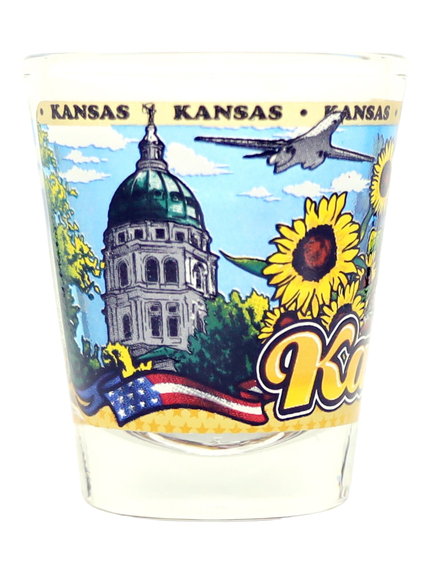Kansas State Wraparound Shot Glass