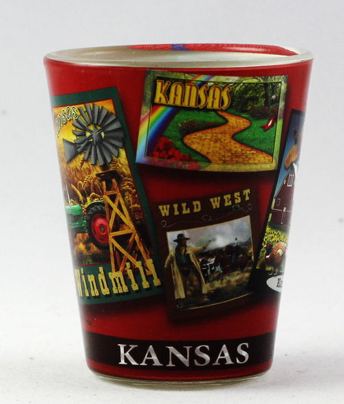 Kansas State Poster Art Shot Glass rtp