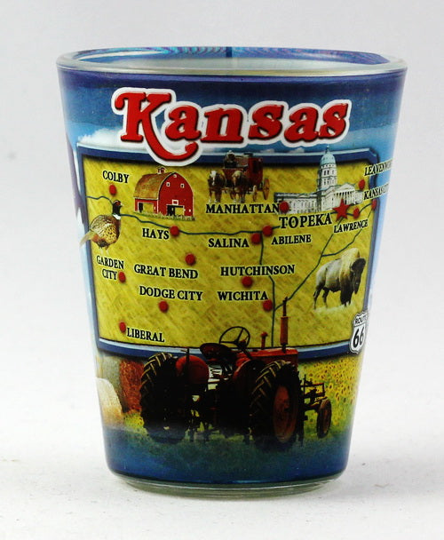 Kansas State Collage Shot Glass rtp