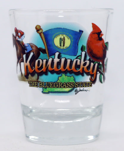 Kentucky United States USA Souvenir Boxed Shot Glass Set (Set of 6)