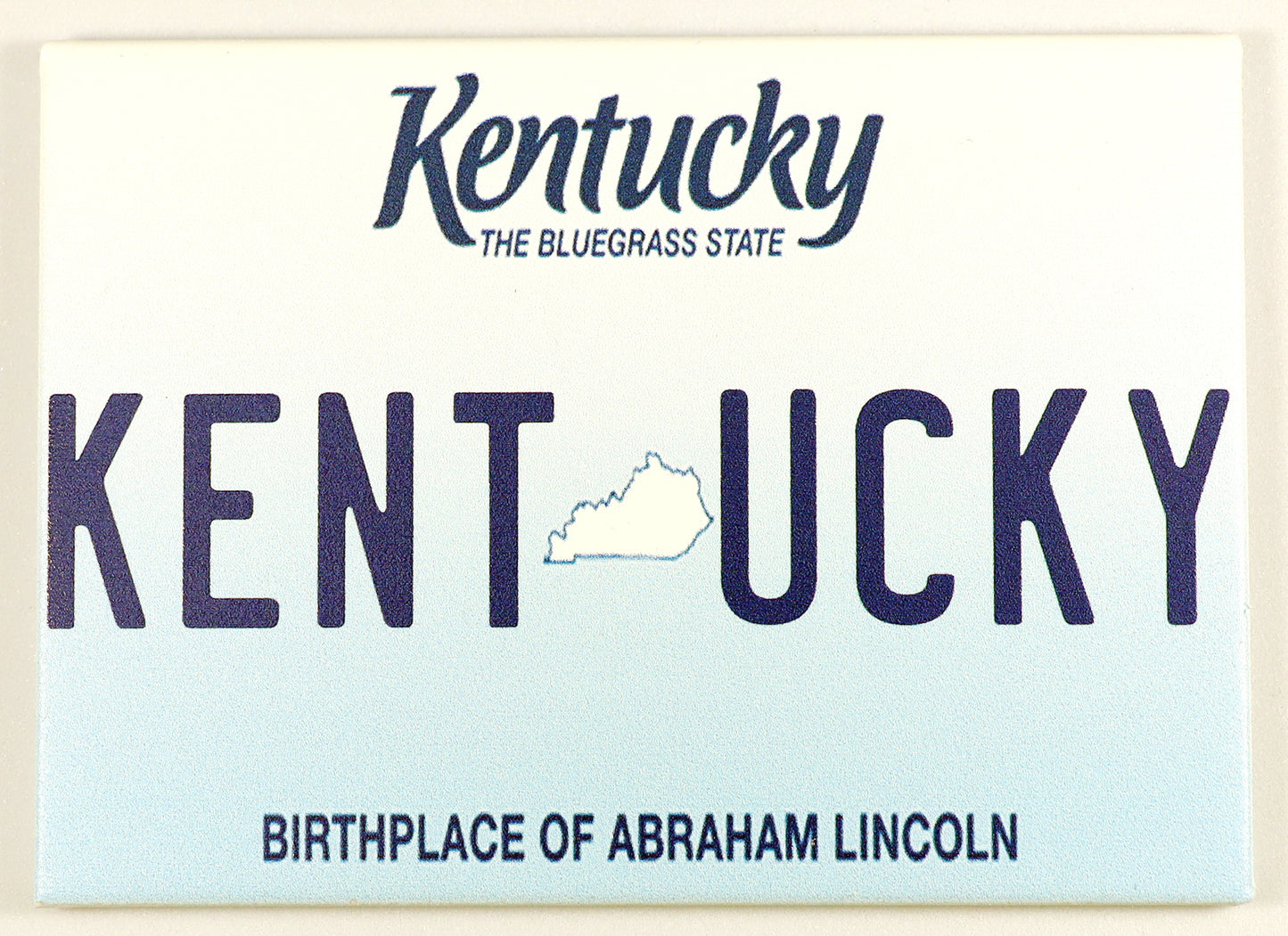 Kentucky License Plate Fridge Collector's Souvenir Magnet 2.5" X 3.5"