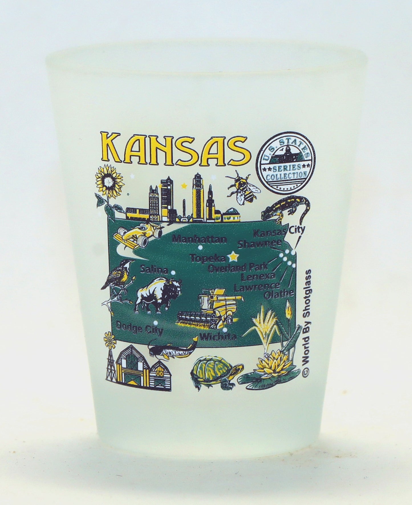 United States USA Midwestern Great Plains States Souvenir Boxed Shot Glass Set (Set of 6)