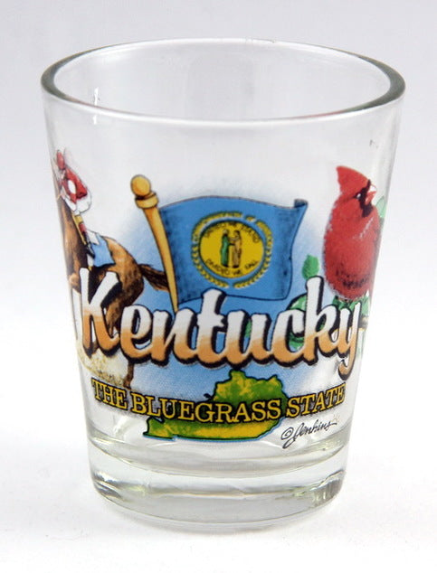 Kentucky Blue Grass State Elements Shot Glass