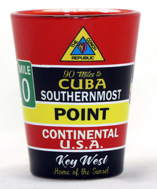 Key West Florida Buoy Wrap In-and-Out Shot Glass