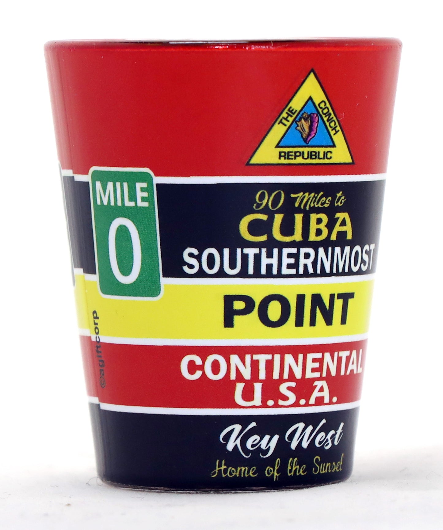 Key West Florida Buoy Wrap In-and-Out Shot Glass