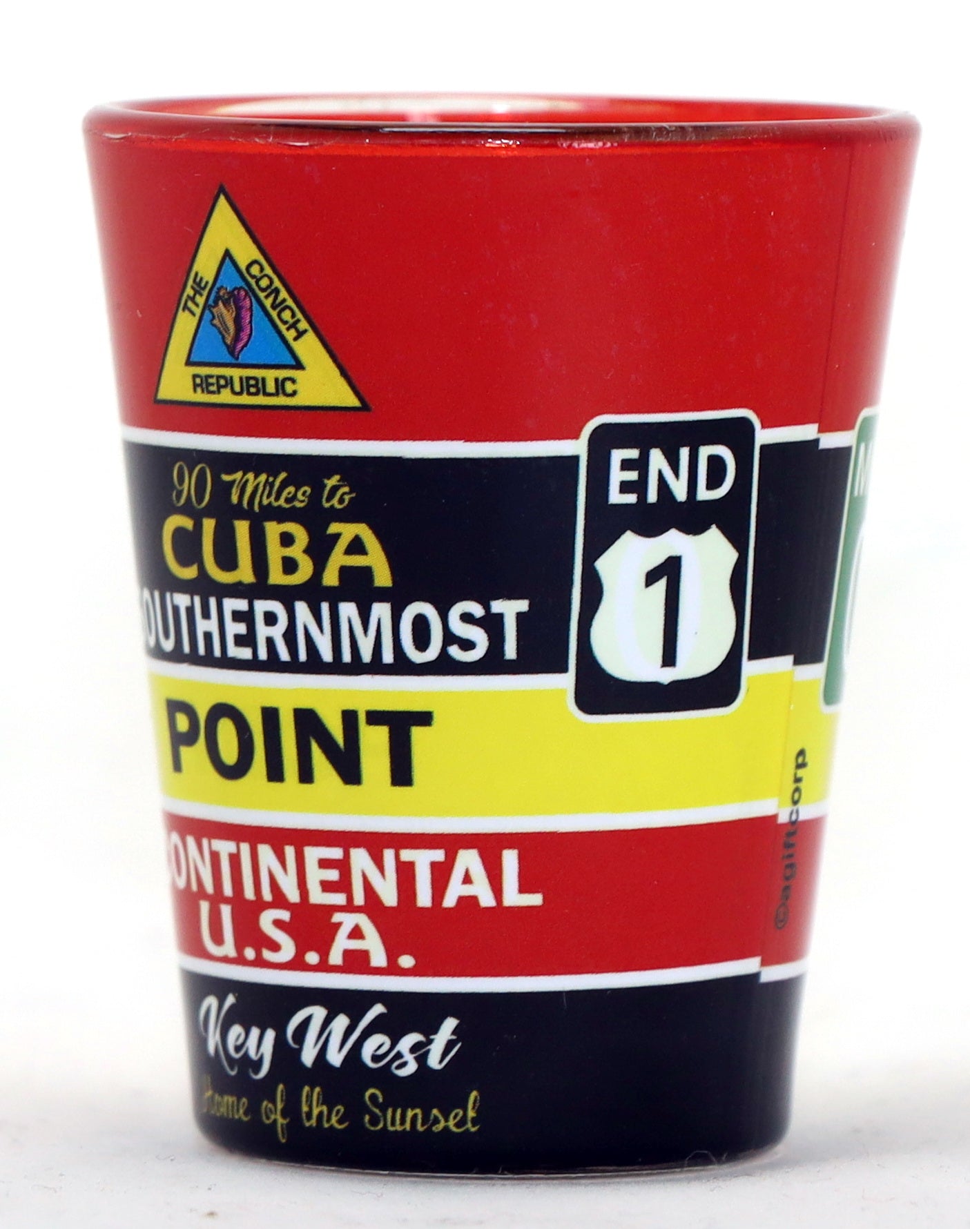 Key West Florida Buoy Wrap In-and-Out Shot Glass