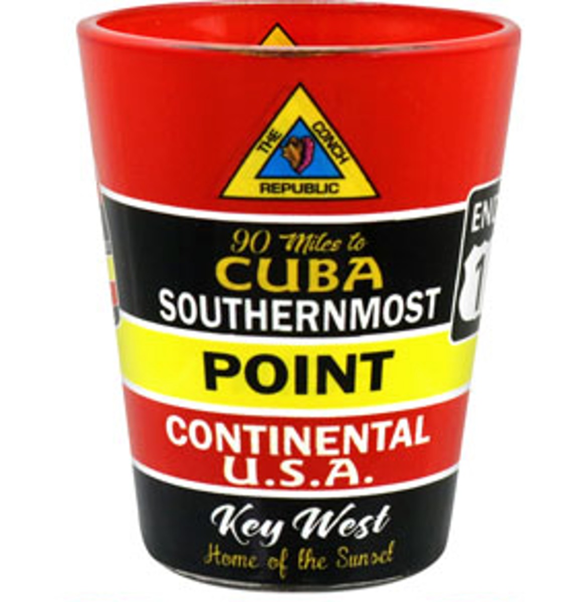 Key West Florida Buoy Wrap In-and-Out Shot Glass