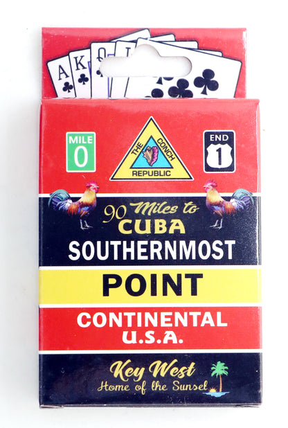 Key West Florida Buoy Collectible Souvenir Playing Cards with Header