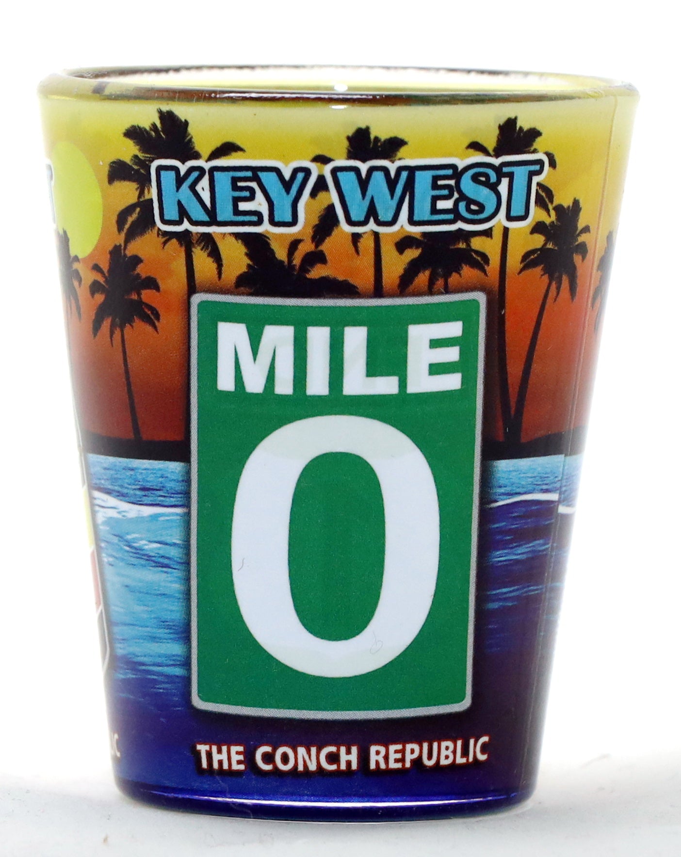 Key West Florida Icons Sunset In-and-Out Shot Glass