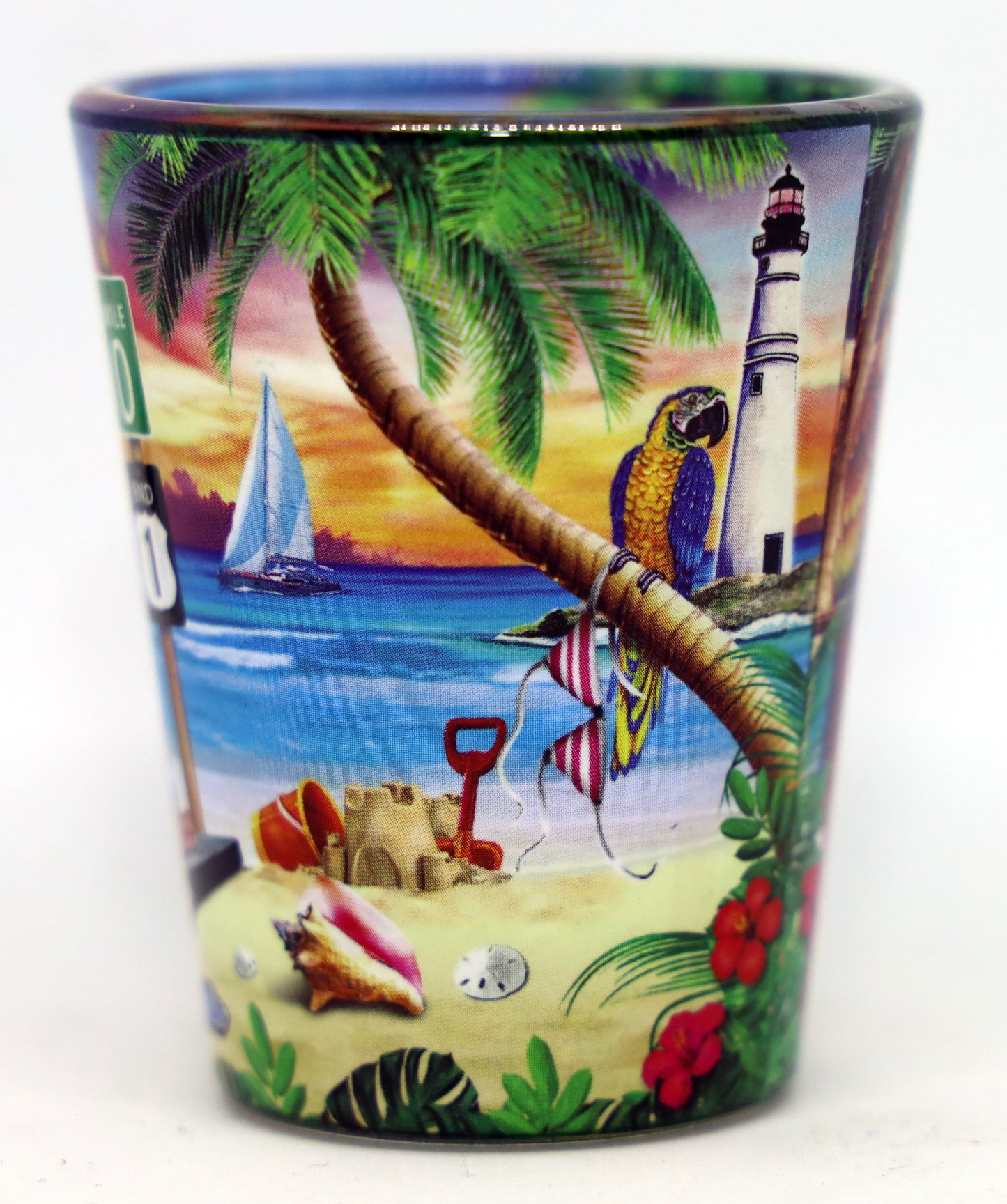 Key West Florida Scene In-and-Out Shot Glass