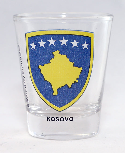 Kosovo Coat Of Arms Shot Glass