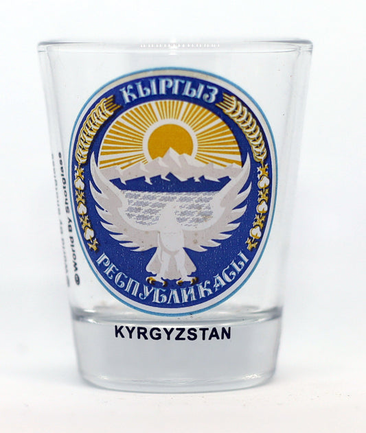 Kyrgyzstan Coat Of Arms Shot Glass