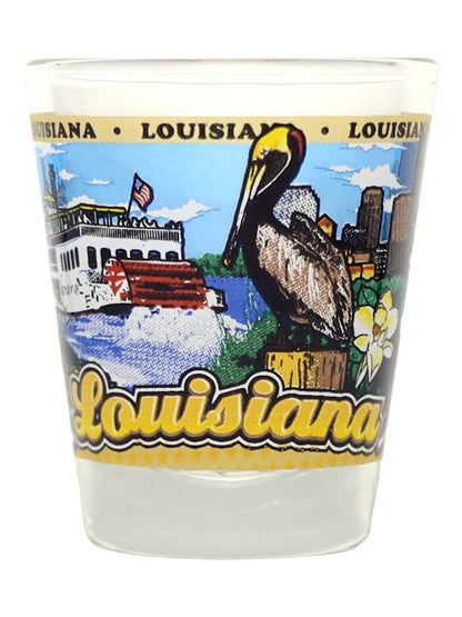 Louisiana United States USA Souvenir Boxed Shot Glass Set (Set of 6)