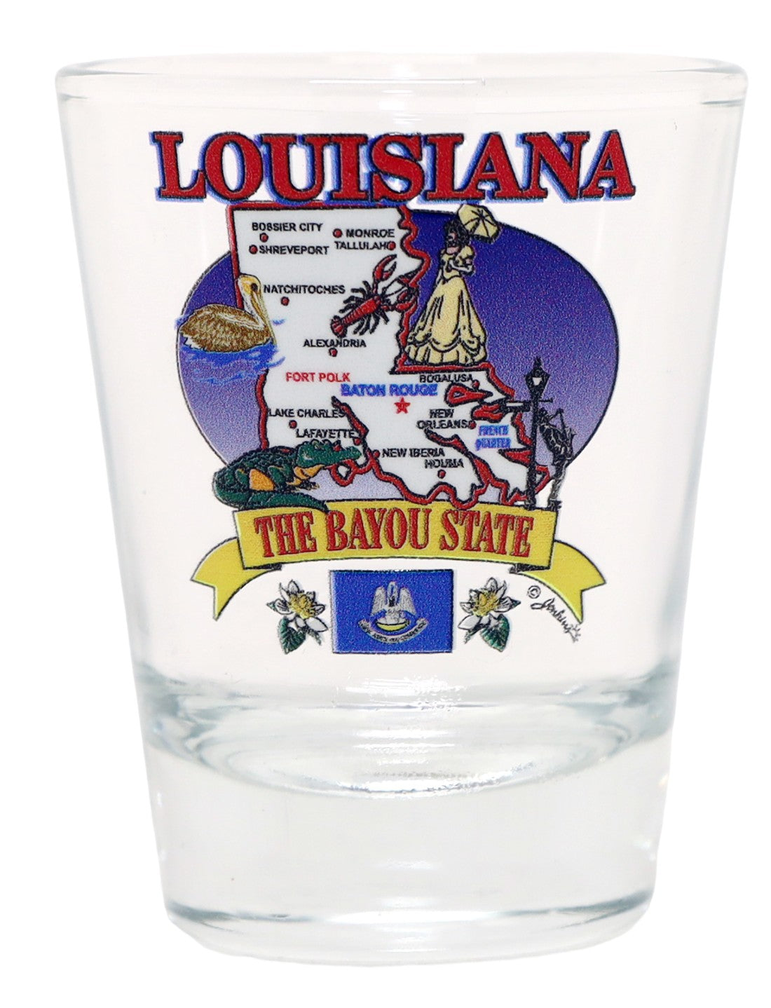 Louisiana United States USA Souvenir Boxed Shot Glass Set (Set of 6)