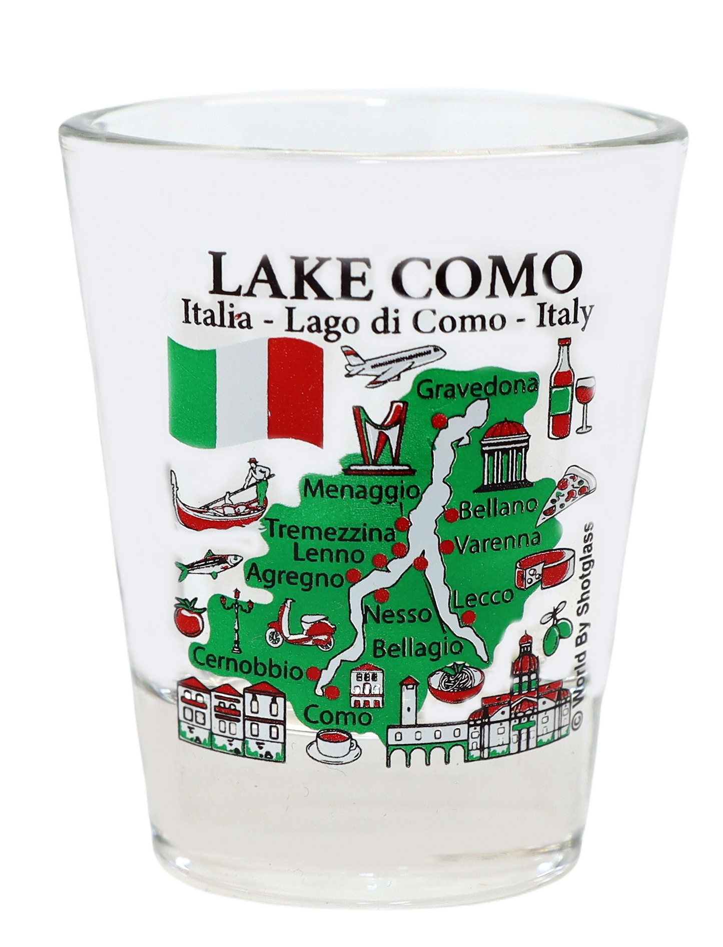 Lake Como Italy Great Italian Cities Collection Shot Glass