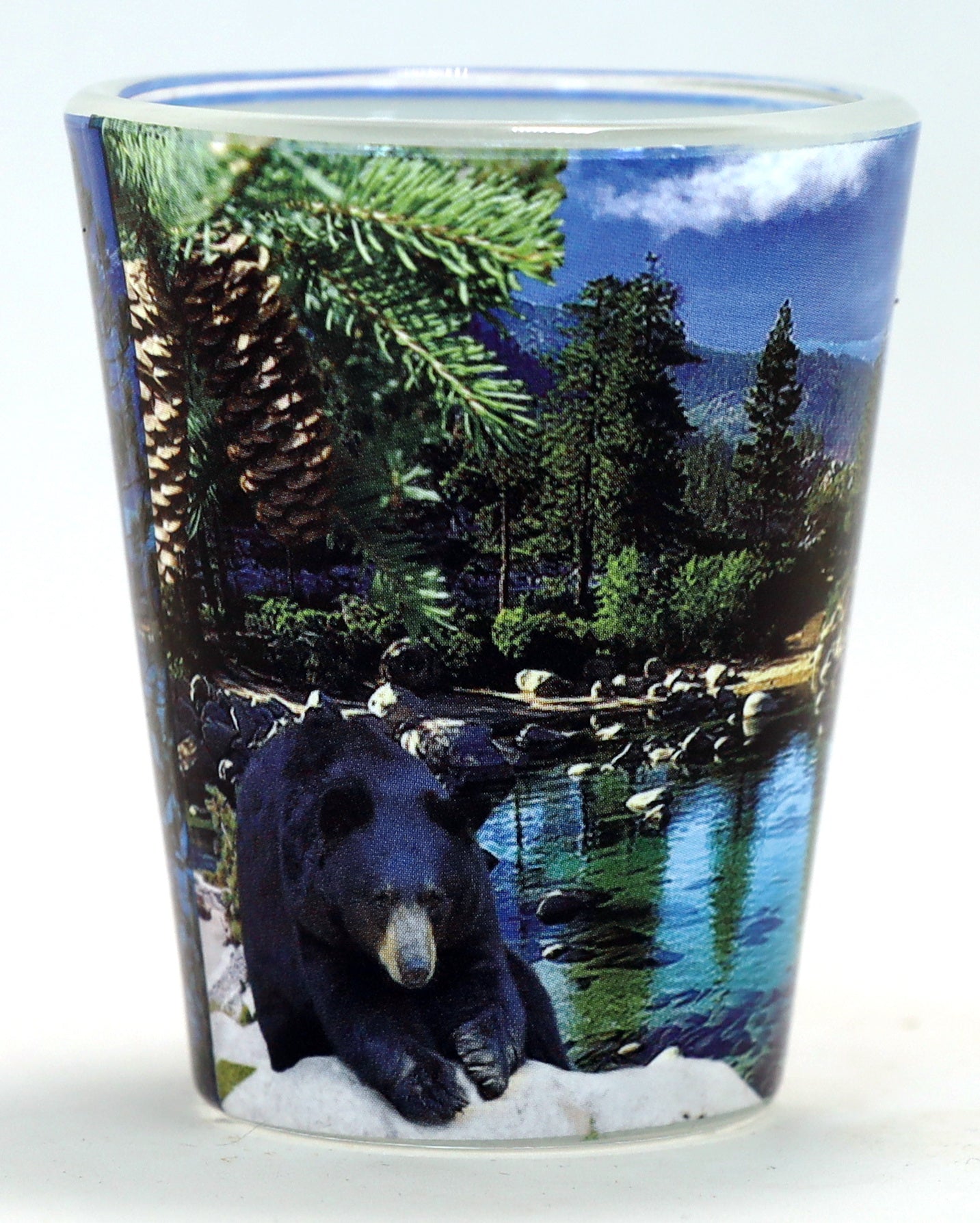 Lake Tahoe California Nevada Photo Collage Shot Glass