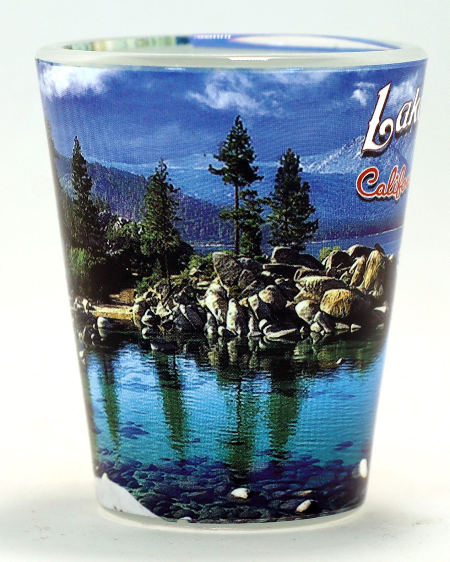 Lake Tahoe California Nevada Photo Collage Shot Glass