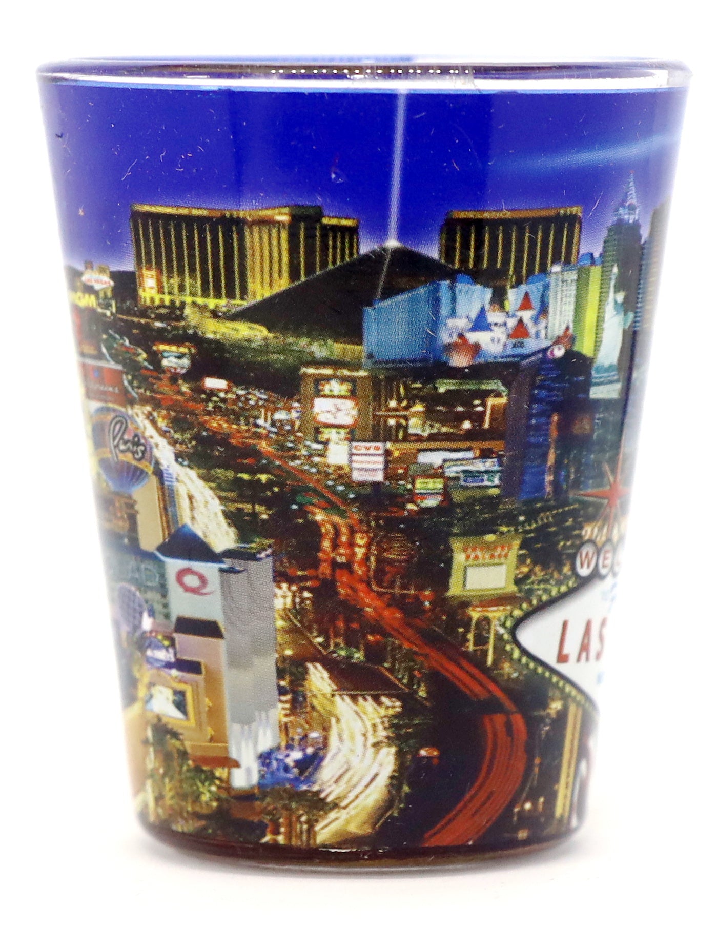 Las Vegas Nevada Blue Strip Shot Glass